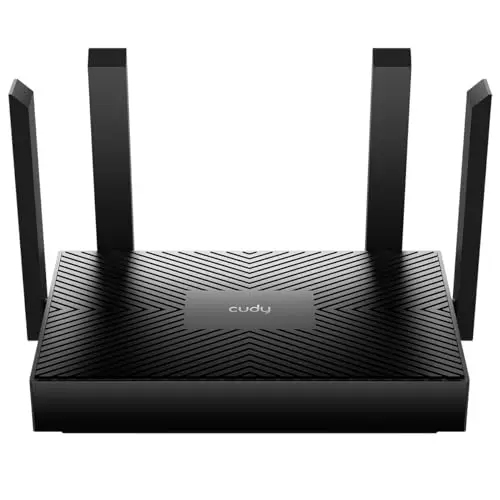 Cudy AX1500 Router Wi-Fi 6 Dual Band – Router Internet 802.11ax, Punto de Acceso, con 4 Antenas de 5 dBi, MU-MIMO, Beamforming, OFDMA y Seguridad WPA3 – Modelo WR1500
