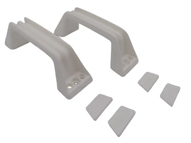 CR-MOESANCO® Juego 2 Asas de Maniobra Blanca ZADI para Caravana o Remolque, Material Termoplástico, Color Blanco