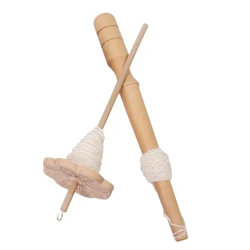 Genérico Huso De Hilar De Madera | Rueda De Huso Para Hilar Lana Para Principiantes | Suministros De Manualidades Para Tejer, Hilar Y Coser Proyectos Textiles