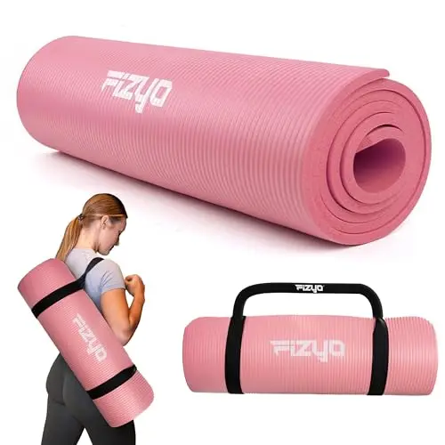 Fizyo Esterilla de Yoga Gruesa Antideslizante NBR – Colchoneta para Pilates, Gimnasio y Fitness, Caucho Sintético Resistente para Entrenamiento, Ejercicio y Relajación, 190 x 60 cm