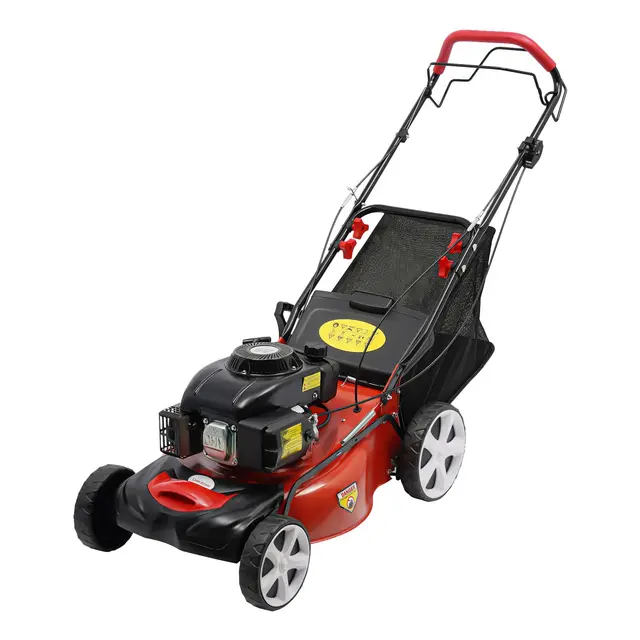 Cortacésped, Mower, cortacésped de gasolina, ajuste de altura de nivel 8, motor de gasolina de 140 cc de cuatro tiempos, 2800 rpm, ancho de corte puede ser de 51 cm