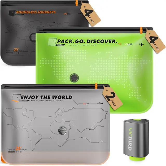 vacbird kit 10 bolsas vacío con bomba