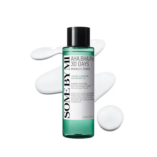 SOME BY MI AHA BHA PHA 30 Days Miracle Toner – 150 ml – Tónico exfoliante facial coreano con ácido salicílico – Cuidado diario de poros y control de grasa con 2% de niacinamida