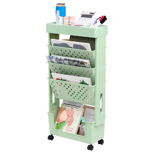 doeworks vert carrito libros 5 niveles