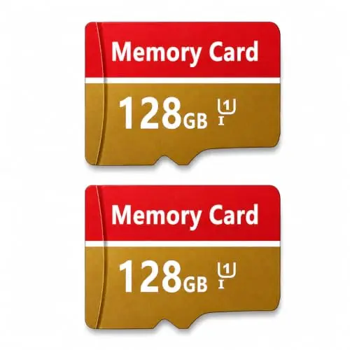 2 Pack Tarjeta TF 128GB Tarjeta de Memoria de Alta Velocidad Memory Card para Cámaras, Smartphones, Cámara de Tablero, Tabletas