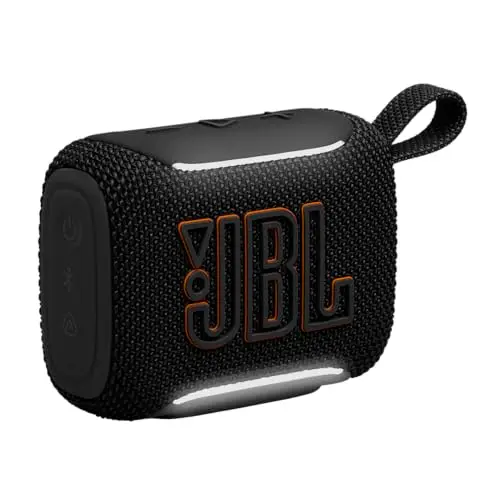 JBL GO 5 Altavoz Bluetooth ultraportátil con Sonido Big JBL Pro y Graves Fuertes, emparejamiento AirTouch, diseño Impermeable y Tiempo de reproducción de 10 Horas, Color Negro