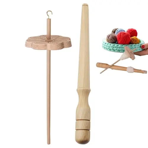Zasdvn Rueda De Hilar Manual | Rueda De Huso Para Hilar Lana Para Principiantes,Herramientas De Artesanía Para Coser, Hacer Ganchillo, Tejer Y Proyectos De Creación Textil