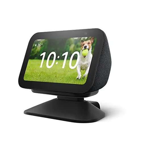 Soporte regulable para Echo Show 5 (3.ª generación) con puerto de carga USB-C | Antracita