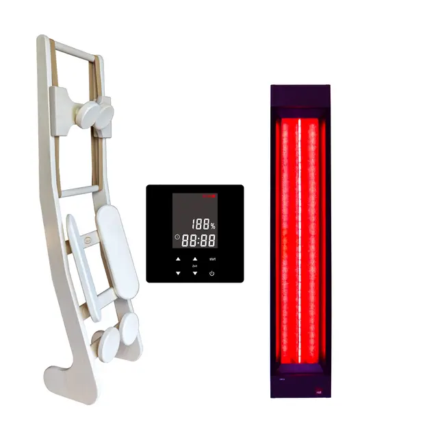 B-Ware InfraROTmed - Foco de infrarrojos (500 W, control + respaldo de calor profundo, para sauna y cabina de infrarrojos, para reequipamiento o bricolaje