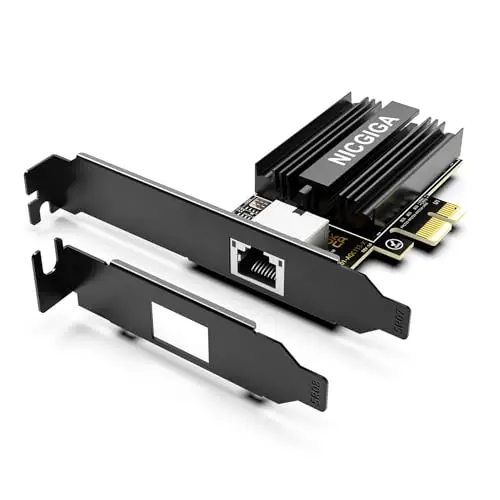 Nueva tarjeta de red 10G Base-T PCI-e4.0 X1 2025, controlador Marvell AQC113, adaptador Ethernet 10Gb NICGIGA compatible con WOL, tarjeta NIC de puerto RJ45 10Gbe, Windows10/11/Windows Server/Linux