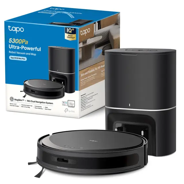 Tapo RV20 Max Plus Robot Aspirador y Friegasuelos 4 en 1