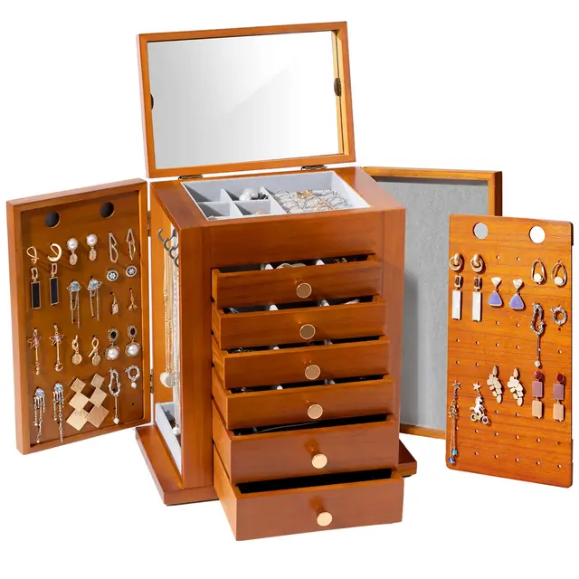 procase joyero madera 7 cajones