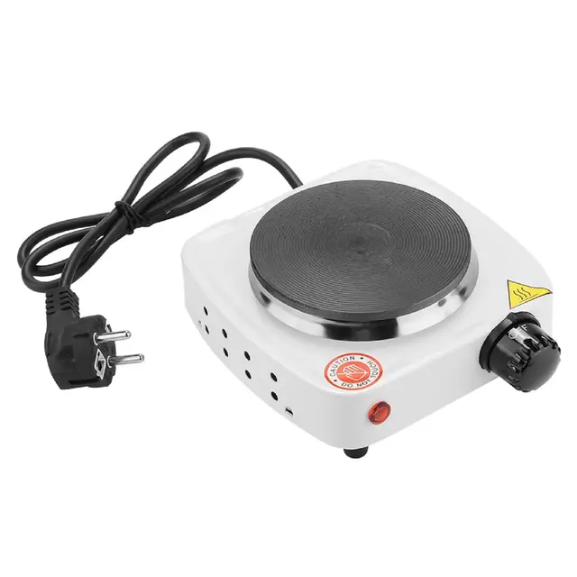 Estufa De Encimera Eléctrica Portátil, Estufa De Té Eléctrica, Cocina, Quemador De Placa De Calentamiento Individual, Mini Quemador Para El Hogar Al Aire Libre (enchufe De La EU)