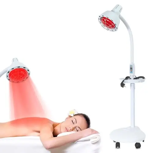 ARBGO Lámpara de Infrarrojos de Pie 275 W Luz Roja