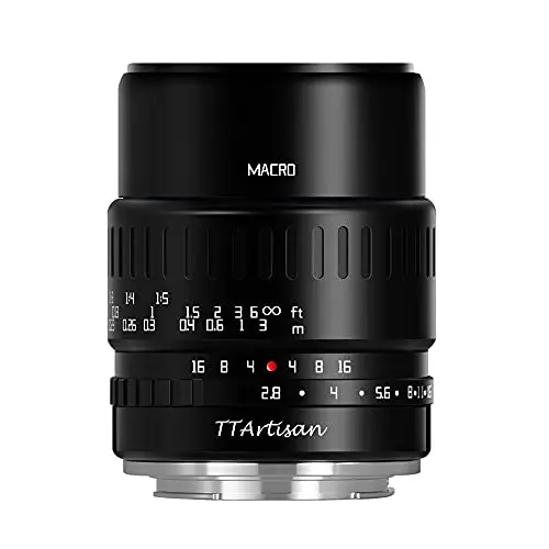 TTArtisan 40mm F2.8 APS-C Macro Objetivo para fotografía de Retratos de Joyas de Insectos Compatible con Sony E-Mount