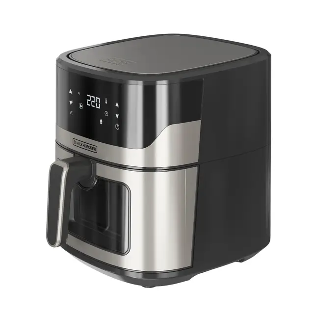 BLACK+DECKER - Freidora de Aire 8L, 2000W, 8 Programas, Dehydrate, Ventana