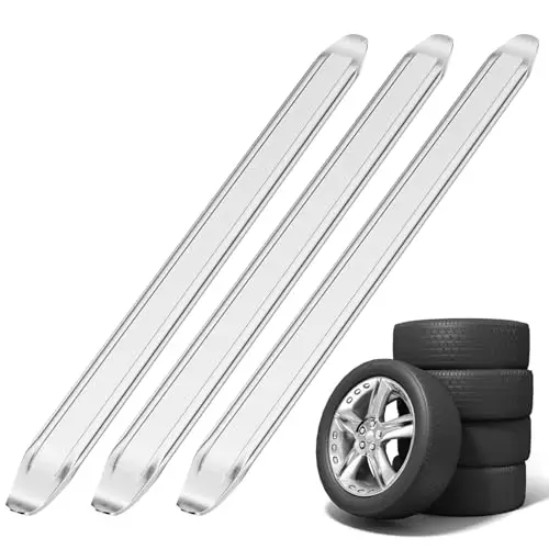 Traxenta 3 Piezas palancas para Desmontar neumaticos, 30 cm Palanca neumaticos Coche, desmontadores neumaticos Moto, desmontadora de neumáticos para Cambiar Ruedas de Patinete, Bicicleta, Coche