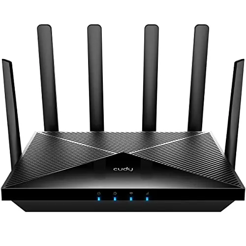 Cudy P5 5G NR Indoor SA NSA WiFi 6 Router, AX3000 Dual SIM 5G Cellular Router, Qualcomm IPQ5018, SDX62 Module, 4 x 4 MIMO, Antenas Desmontables, VPN, Zerotier, Cloudflare