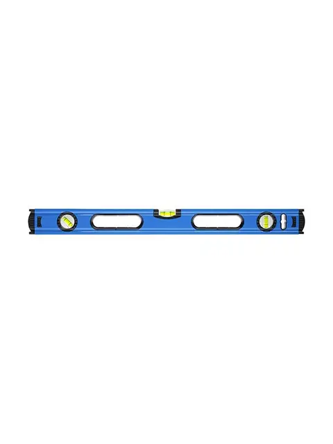 Högert Technik - Nivel Burbuja de 120 cm, Cuenta con 3 Burbujas 0 ° / 45 ° / 90 °, Nivel de Aluminio, Tapas de Extremo Amortiguadoras, Nivel de Burbuja - Tamaño 120×5.65×2.1 cm, HT4M012