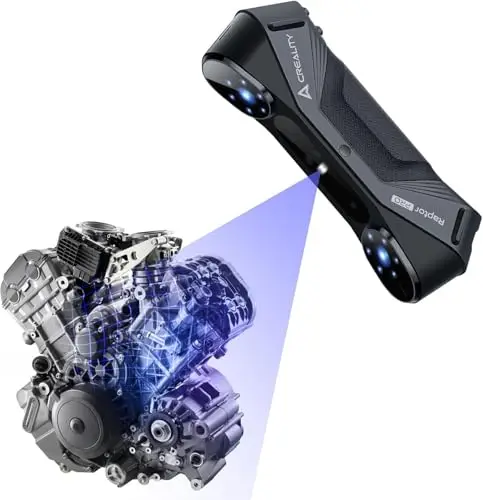 Creality 3D Scanner Raptor Pro para proyectos de automóviles e ingeniería con una precisión de 0,02 mm, seguimiento anti-sacudida, hasta 60 FPS de velocidad de escaneo, compatible con objetos de 5