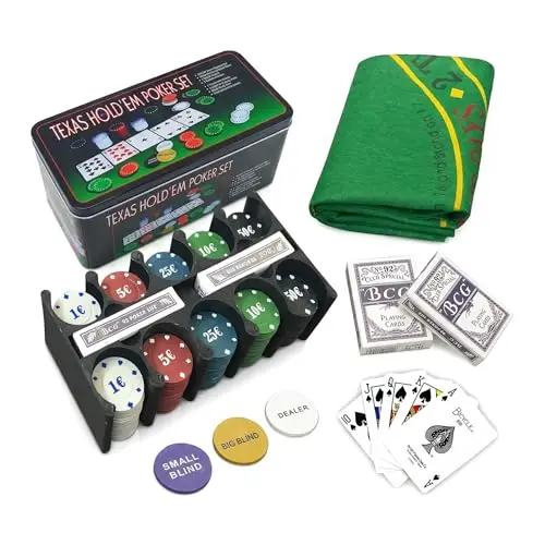 various set de poker 200 fichas con