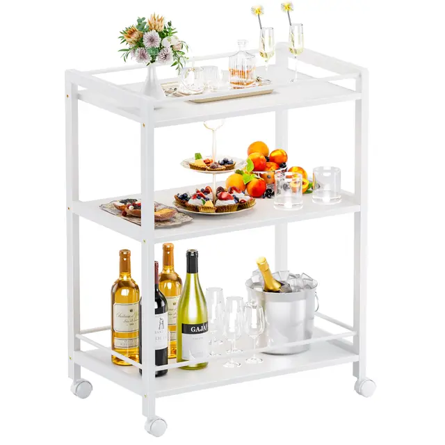 hitnet carrito bar blanco 3 niveles