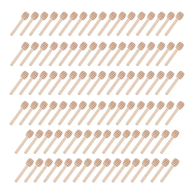 yunyoda 100 cucharas miel madera mini