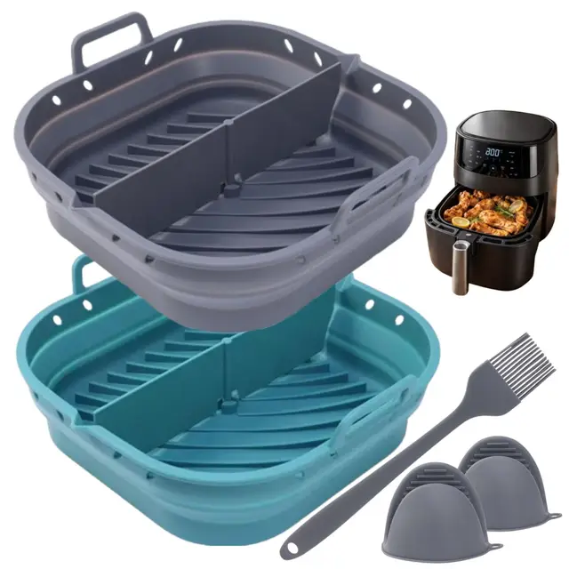home kuc set 2 cestas silicona air