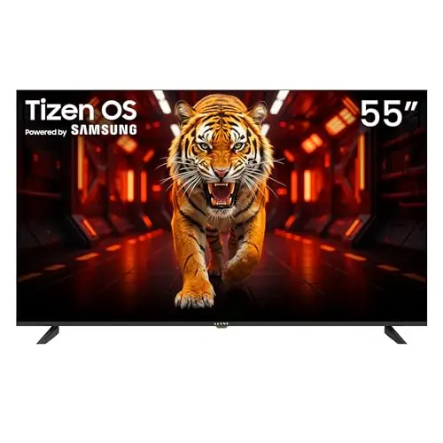 Kiano Elegance Smart TV LED 55 Pulgadas (140 cm) 4K UHD con TIZEN OS Dolby Audio, Triple Sintonizador DVB-T2/C/S2, 3× HDMI, Grabación PVR USB, Wi-Fi