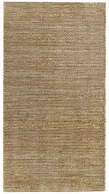 HAMID - Alfombra de Yute Giralda 100% Fibra de Yute Natural, Alfombra Suave y de Alta Resistencia, Tejida a Mano, Alfombra de Salón, Comedor, Dormitorio, Pasillo, Color Natural (110x60m)