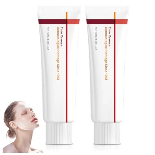 2 Piezas Crema Time Reverse, Cremas Faciales Crema Antiarrugas Rápida Absorción y Nutritiva Crema Reafirmante Para Piel Sensible, Manchas, Tono De La Piel, Calmante