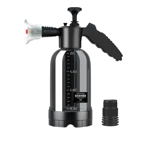 Generic Pulverizador de espuma de coche de 2 L, bomba de espuma para coche, pulverizador de mano con boquilla, cañón de espuma manual para limpiar jardín y coche eléctrico