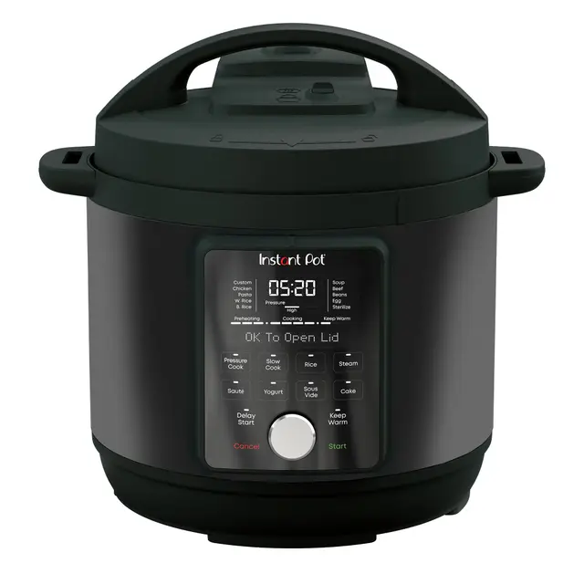 Instant Pot Duo Plus con WhisperQuiet: Olla Multicocción 5,7 L: Negra, Olla a presión, Olla de cocción Lenta, Arrocera, Sartén para saltear, Yogurtera, Calientacomidas, Vaporera, Máquina de vacío