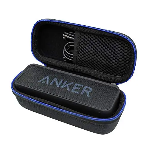 GUBEE Duro Viaje Estuche Bolso Funda para Anker SoundCore&SoundCore 2 Altavoz Bluetooth Portátil, Altavoz inalámbrico Impermeable (Negro)