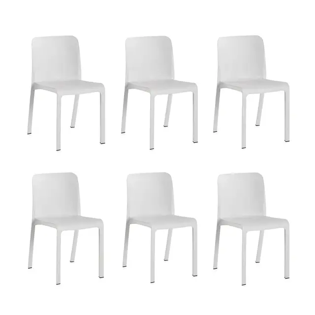 shaf grana pack 6 sillas apilables