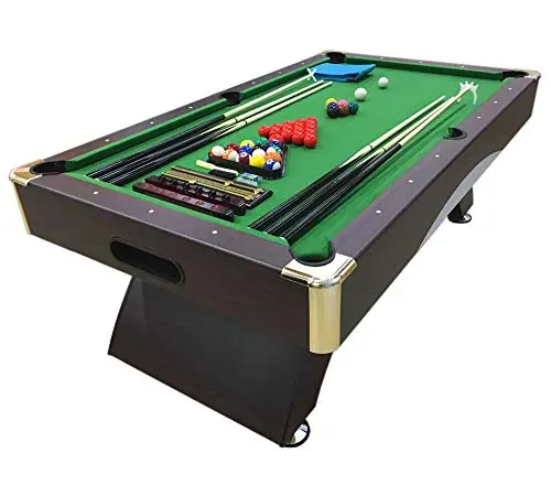 Mesa de Billar 8FT Mod. Leonida 220 X 110 cm Juegos de Billar Pool 8 ft Carambola Full Verde