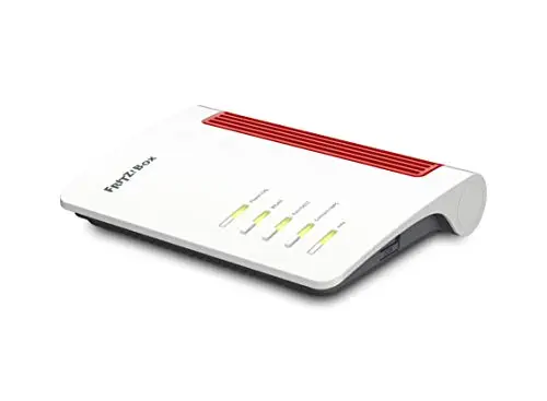 AVM Fritz!Box 7530 AX WI-FI 6 - Router (DSL/VDSL, 1800 Mbit/s (5 GHz) y 600 Mbit/s (2,4 GHz), hasta 300 Mbit/s con Anillo de supervectoring VDSL, Red WLAN, Base DECT, Servidor Multimedia)