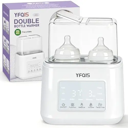 yfqis calienta biberones doble 10 en 1