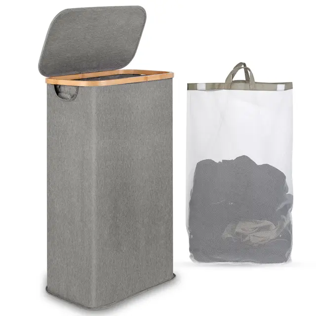 iegrow cesto ropa 60l con tapa