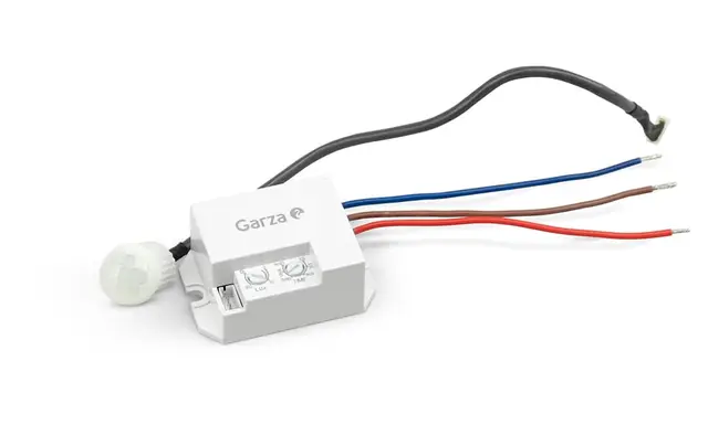 Garza - Detector de Movimiento Infrarrojo Integrable, con ángulo de detección 360º