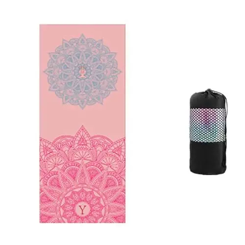 Toalla de Yoga Antideslizante Toalla, Morbuy Esterilla de Yoga para Viajes Plegable Secado para Caliente Yoga Toalla Microfibra Antideslizante