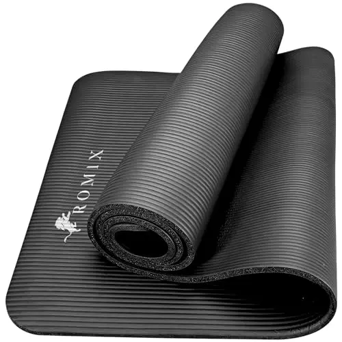 ROMIX Esterilla Yoga Antideslizante, 15MM Alta Densidad Gruesa y Suave Ecológica Almohadilla de Espuma de Memoria, Liviana Yoga Mat para Pilates Ejercicio Gimnasio Fitness Meditación Viaje