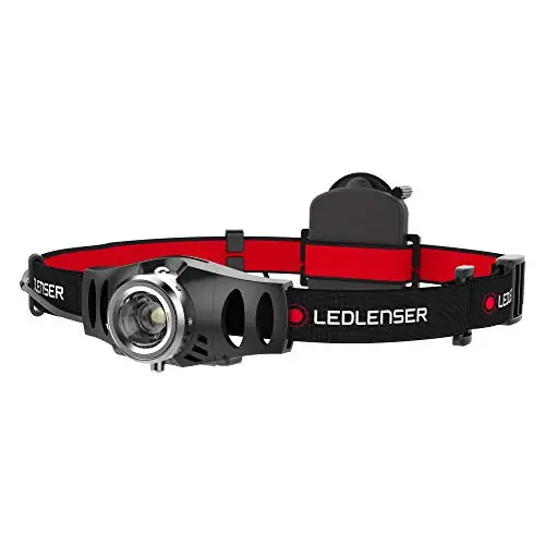 Ledlenser H3.2 Linterna Frontal LED Ligera, enfocable, orientable, 120 lúmenes, Regulable, Haz de luz de Largo Alcance 100 m, alimentada con 3 Pilas AAA