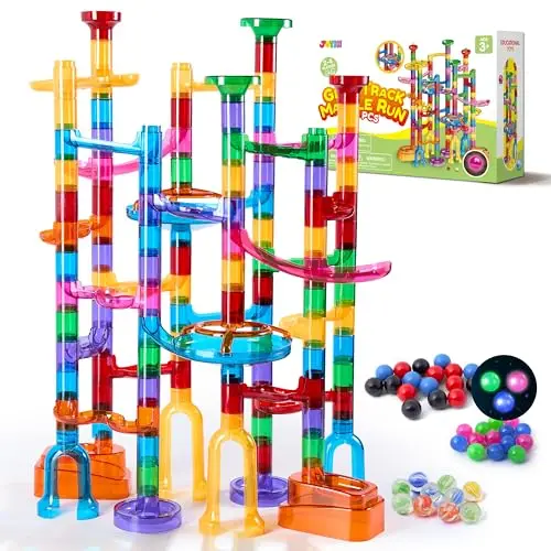 joyin 137 piezas pista canicas laberinto