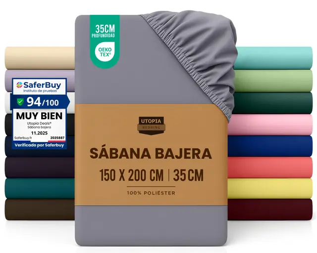 utopia bedding sabana bajera gris