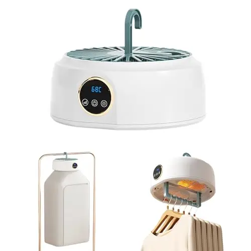 Secadora De Ropa Portátil, Mini Secadora Plegable Bombas De Calor Con Temporizador De 1-8h Pequeña Eléctrico Máquina Silenciosa De Secado Rápido Para Apartamento Viaje Dormitorio