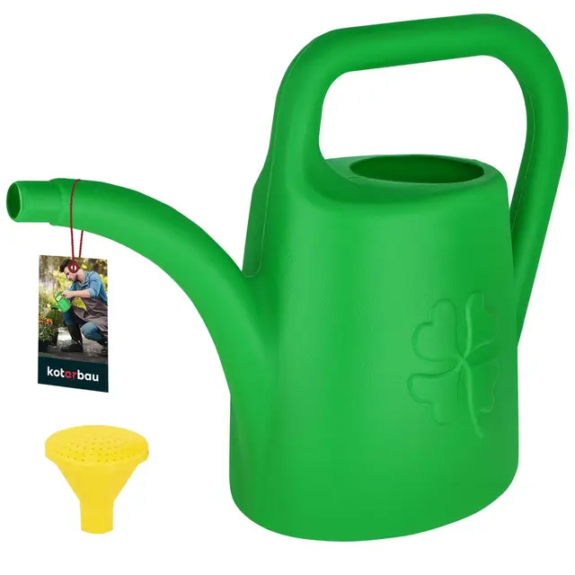 KOTARBAU® Regadera Plantas - Plástico - 4,5 L - Verde - Regaderas para Macetas - con Boquilla Extraíble para Jardín
