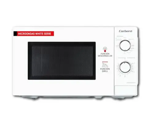 Corberó CMICM5020GW Microondas con Grill 20L 700W Blanco