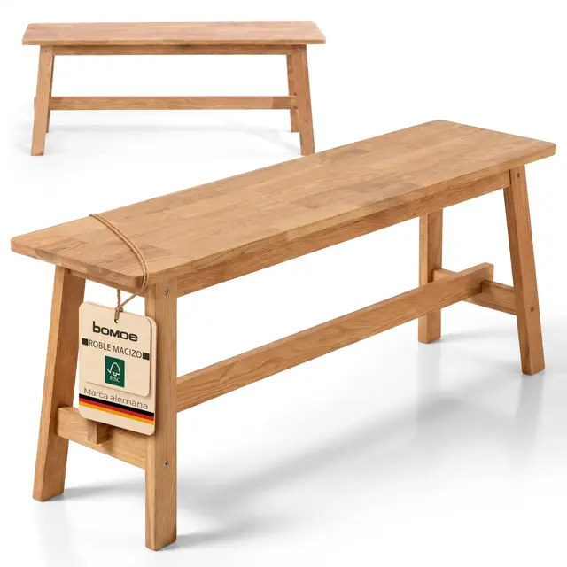 bomoe bamberg banco roble 120 cm