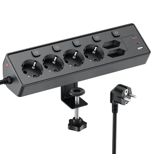 kemelo regleta usb c 30w 6 tomas